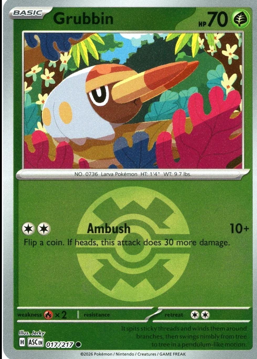 Ascended Heroes Grubbin [Ball] Pokémon card
